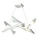 Plume 8-Light LED Pendant in Vintage Platinum with Vintage Platinum Accent - 135007-LED-STND-82-82 by Hubbardton Forge