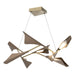 Plume 8-Light LED Pendant in Soft Gold with Bronze Accent - 135007-LED-STND-84-05 by Hubbardton Forge