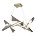 Plume 8-Light LED Pendant in Soft Gold with Dark Smoke Accent - 135007-LED-STND-84-07 by Hubbardton Forge