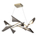 Plume 8-Light LED Pendant in Soft Gold with Oil Rubbed Bronze Accent - 135007-LED-STND-84-14 by Hubbardton Forge