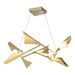 Plume 8-Light LED Pendant in Soft Gold with Modern Brass Accent - 135007-LED-STND-84-86 by Hubbardton Forge