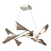 Plume 8-Light LED Pendant in Sterling with Bronze Accent - 135007-LED-STND-85-05 by Hubbardton Forge