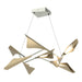 Plume 8-Light LED Pendant in Sterling with Soft Gold Accent - 135007-LED-STND-85-84 by Hubbardton Forge