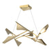 Plume 8-Light LED Pendant in Modern Brass with Soft Gold Accent - 135007-LED-STND-86-84 by Hubbardton Forge