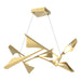 Plume 8-Light LED Pendant in Modern Brass with Modern Brass Accent - 135007-LED-STND-86-86 by Hubbardton Forge