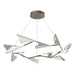 Plume 12-Light LED Pendant in Bronze with Vintage Platinum Accent - 135008-LED-STND-05-82 by Hubbardton Forge