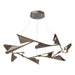 Plume 12-Light LED Pendant in Dark Smoke with Bronze Accent - 135008-LED-STND-07-05 by Hubbardton Forge