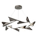 Plume 12-Light LED Pendant in Dark Smoke with Oil Rubbed Bronze Accent - 135008-LED-STND-07-14 by Hubbardton Forge