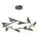 Plume 12-Light LED Pendant in Black with Dark Smoke Accent - 135008-LED-STND-10-07 by Hubbardton Forge