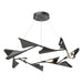 Plume 12-Light LED Pendant in Black with Black Accent - 135008-LED-STND-10-10 by Hubbardton Forge