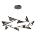 Plume 12-Light LED Pendant in Black with Oil Rubbed Bronze Accent - 135008-LED-STND-10-14 by Hubbardton Forge