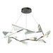 Plume 12-Light LED Pendant in Black with Vintage Platinum Accent - 135008-LED-STND-10-82 by Hubbardton Forge