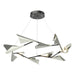 Plume 12-Light LED Pendant in Black with Sterling Accent - 135008-LED-STND-10-85 by Hubbardton Forge