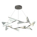 Plume 12-Light LED Pendant in Natural Iron with Vintage Platinum Accent - 135008-LED-STND-20-82 by Hubbardton Forge