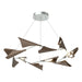 Plume 12-Light LED Pendant in Vintage Platinum with Bronze Accent - 135008-LED-STND-82-05 by Hubbardton Forge