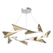 Plume 12-Light LED Pendant in Vintage Platinum with Soft Gold Accent - 135008-LED-STND-82-84 by Hubbardton Forge