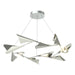 Plume 12-Light LED Pendant in Vintage Platinum with Sterling Accent - 135008-LED-STND-82-85 by Hubbardton Forge