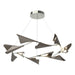 Plume 12-Light LED Pendant in Sterling with Dark Smoke Accent - 135008-LED-STND-85-07 by Hubbardton Forge