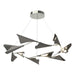 Plume 12-Light LED Pendant in Sterling with Natural Iron Accent - 135008-LED-STND-85-20 by Hubbardton Forge