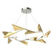 Plume 12-Light LED Pendant in Sterling with Modern Brass Accent - 135008-LED-STND-85-86 by Hubbardton Forge