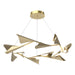 Plume 12-Light LED Pendant in Modern Brass with Soft Gold Accent - 135008-LED-STND-86-84 by Hubbardton Forge