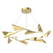 Plume 12-Light LED Pendant in Modern Brass with Modern Brass Accent - 135008-LED-STND-86-86 by Hubbardton Forge