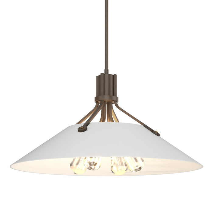 Henry Pendant in Bronze with White Accent - 136340-SKT-MULT-05-02 by Hubbardton Forge