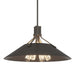 Henry Pendant in Dark Smoke with Oil Rubbed Bronze Accent - 136340-SKT-MULT-07-14 by Hubbardton Forge