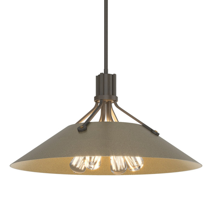 Henry Pendant in Dark Smoke with Soft Gold Accent - 136340-SKT-MULT-07-84 by Hubbardton Forge