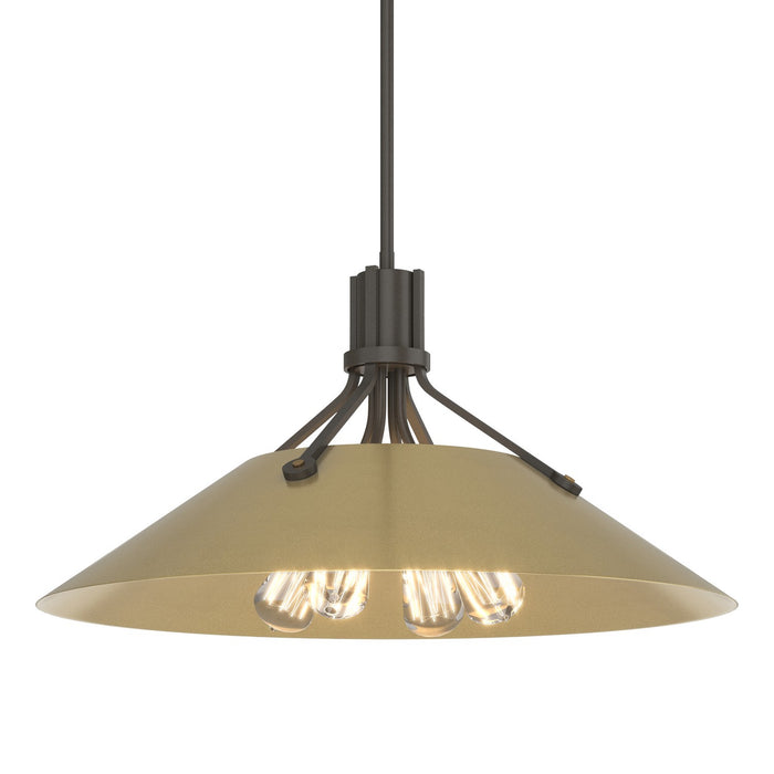 Henry Pendant in Dark Smoke with Modern Brass Accent - 136340-SKT-MULT-07-86 by Hubbardton Forge