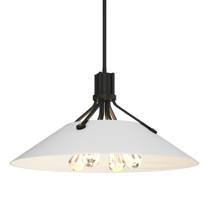 Henry Pendant in Black with White Accent - 136340-SKT-MULT-10-02 by Hubbardton Forge