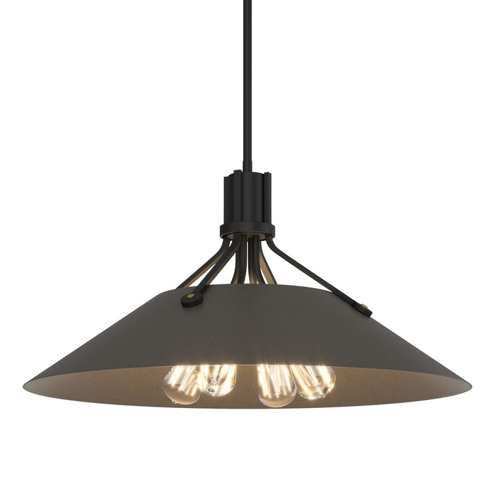 Henry Pendant in Black with Dark Smoke Accent - 136340-SKT-MULT-10-07 by Hubbardton Forge