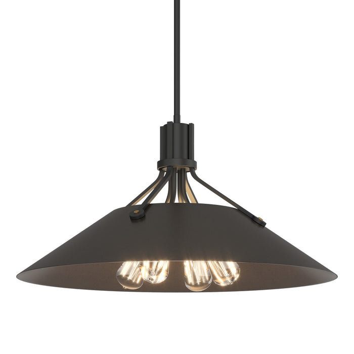 Henry Pendant in Black with Oil Rubbed Bronze Accent - 136340-SKT-MULT-10-14 by Hubbardton Forge