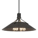 Henry Pendant in Black with Oil Rubbed Bronze Accent - 136340-SKT-MULT-10-14 by Hubbardton Forge