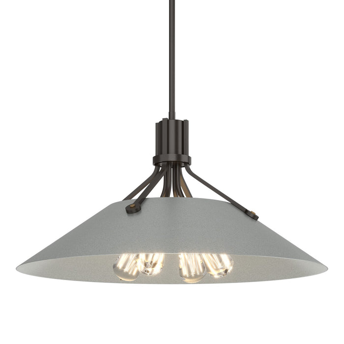 Henry Pendant in Oil Rubbed Bronze with Vintage Platinum Accent - 136340-SKT-MULT-14-82 by Hubbardton Forge