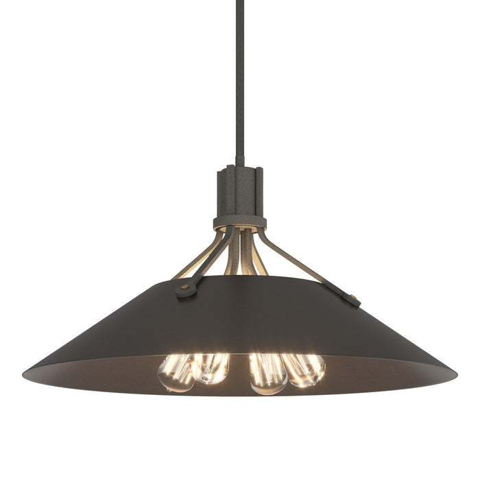 Henry Pendant in Natural Iron with Oil Rubbed Bronze Accent - 136340-SKT-MULT-20-14 by Hubbardton Forge