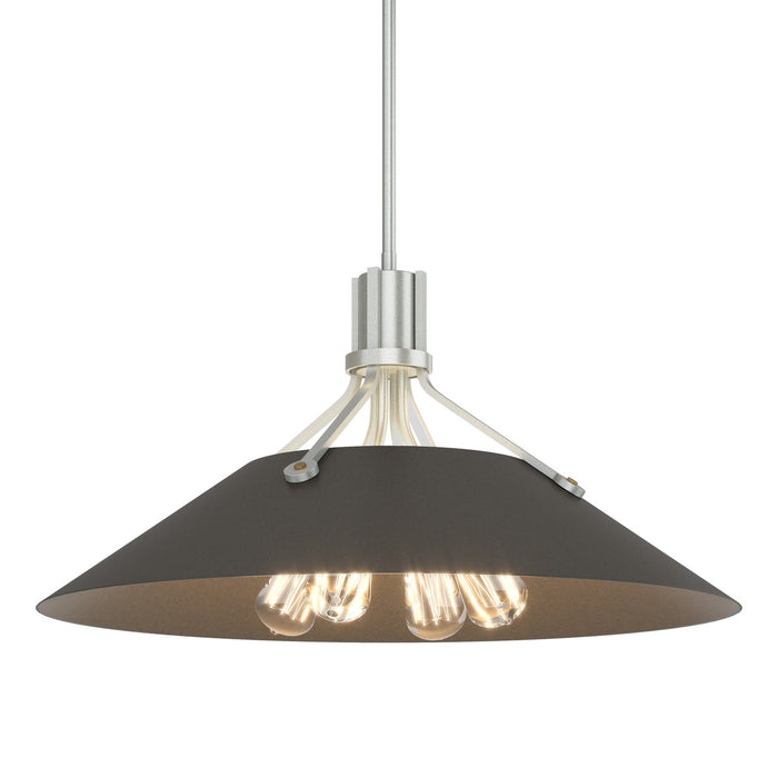 Henry Pendant in Vintage Platinum with Dark Smoke Accent - 136340-SKT-MULT-82-07 by Hubbardton Forge