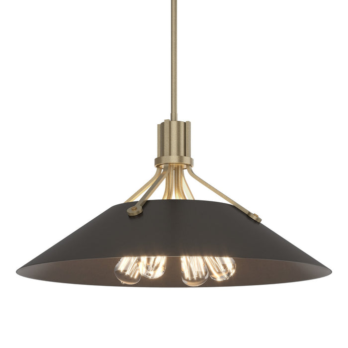 Henry Pendant in Soft Gold with Oil Rubbed Bronze Accent - 136340-SKT-MULT-84-14 by Hubbardton Forge