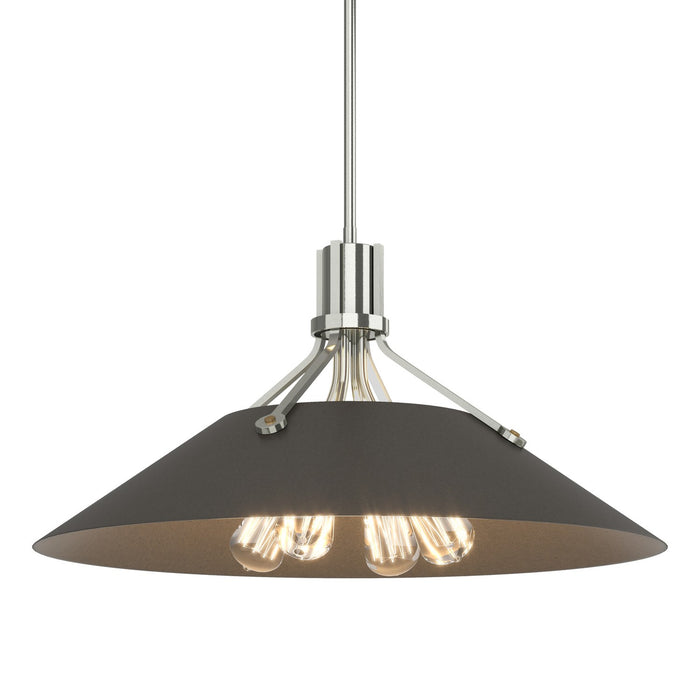 Henry Pendant in Sterling with Dark Smoke Accent - 136340-SKT-MULT-85-07 by Hubbardton Forge