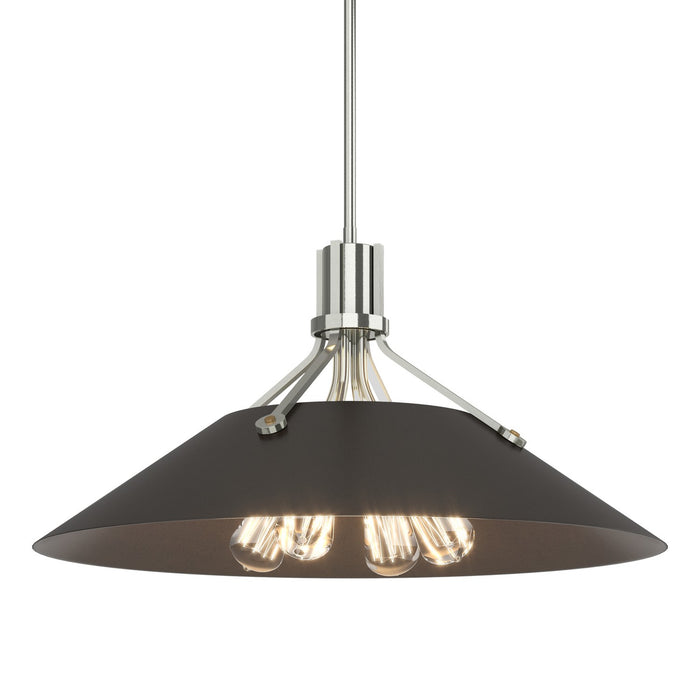 Henry Pendant in Sterling with Oil Rubbed Bronze Accent - 136340-SKT-MULT-85-14 by Hubbardton Forge