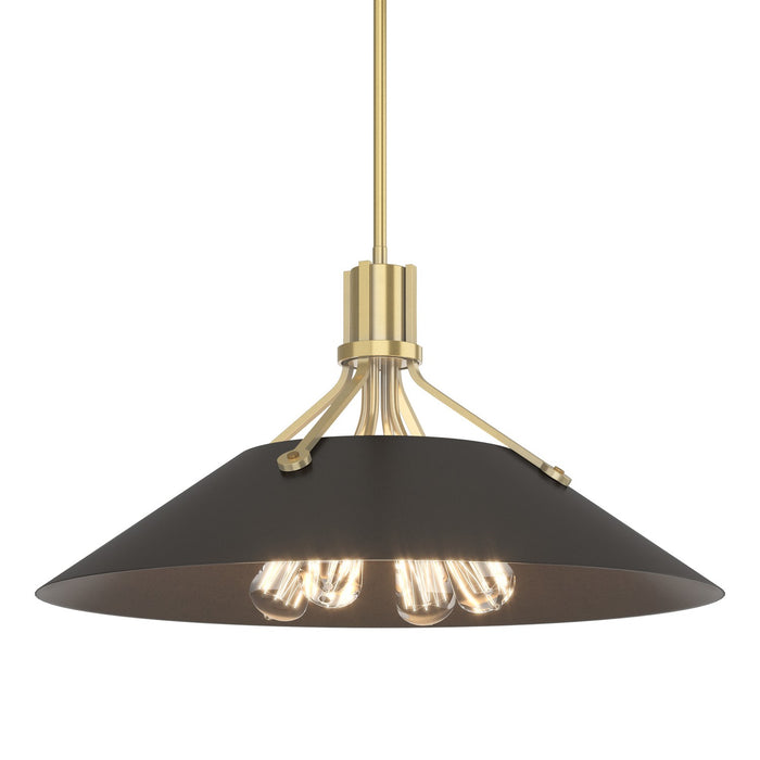 Henry Pendant in Modern Brass with Oil Rubbed Bronze Accent - 136340-SKT-MULT-86-14 by Hubbardton Forge