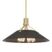 Henry Pendant in Modern Brass with Oil Rubbed Bronze Accent - 136340-SKT-MULT-86-14 by Hubbardton Forge