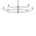 Willow 6-Light Large Chandelier in Bronze - 136352-SKT-MULT-05 by Hubbardton Forge