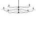 Willow 6-Light Large Chandelier in Black - 136352-SKT-MULT-10 by Hubbardton Forge