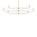 Willow 6-Light Large Chandelier in Soft Gold - 136352-SKT-MULT-84 by Hubbardton Forge