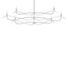 Willow 6-Light Large Chandelier in Sterling - 136352-SKT-MULT-85 by Hubbardton Forge