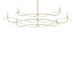 Willow 6-Light Large Chandelier in Modern Brass - 136352-SKT-MULT-86 by Hubbardton Forge