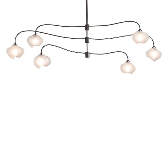 Ume 6-Light Large Pendant in Dark Smoke - 136357-SKT-MULT-07-FD0710 by Hubbardton Forge