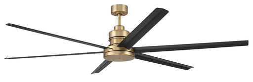 MND72SBFB6- Mondo 72" Ceiling Fan in Satin Brass/Flat Black by Craftmade