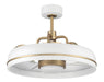 TYL24WSB3- Taylor 20" Ceiling Fan in White & Satin Brass by Craftmade